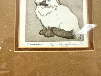 1980s "Siamese Kitten" Artwork