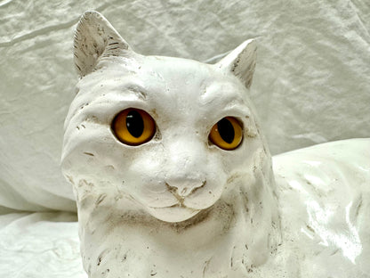 1983 Persian White Cat Statue