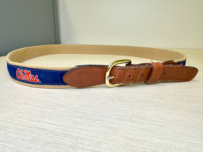 Ole Miss Ribbon Belt
