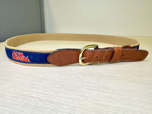 Ole Miss Ribbon Belt