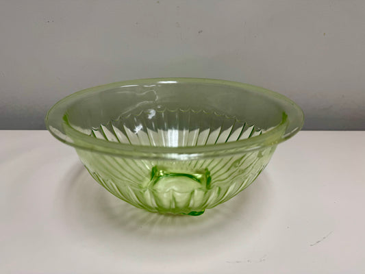 Green Glass Mixing Bowl