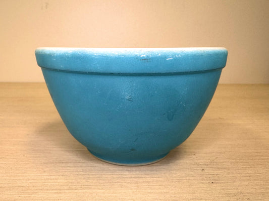 1940s Pyrex Primary Blue #401 Milk Glass Mixing Bowl