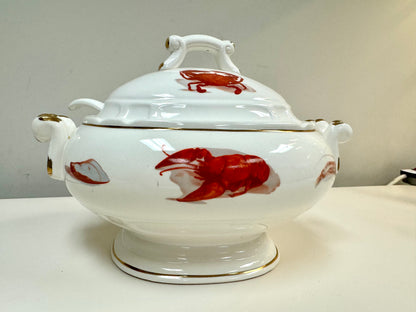Seafood Themed Soup Serving Covered Dish