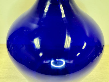 Large Blue Demijohn Bottle