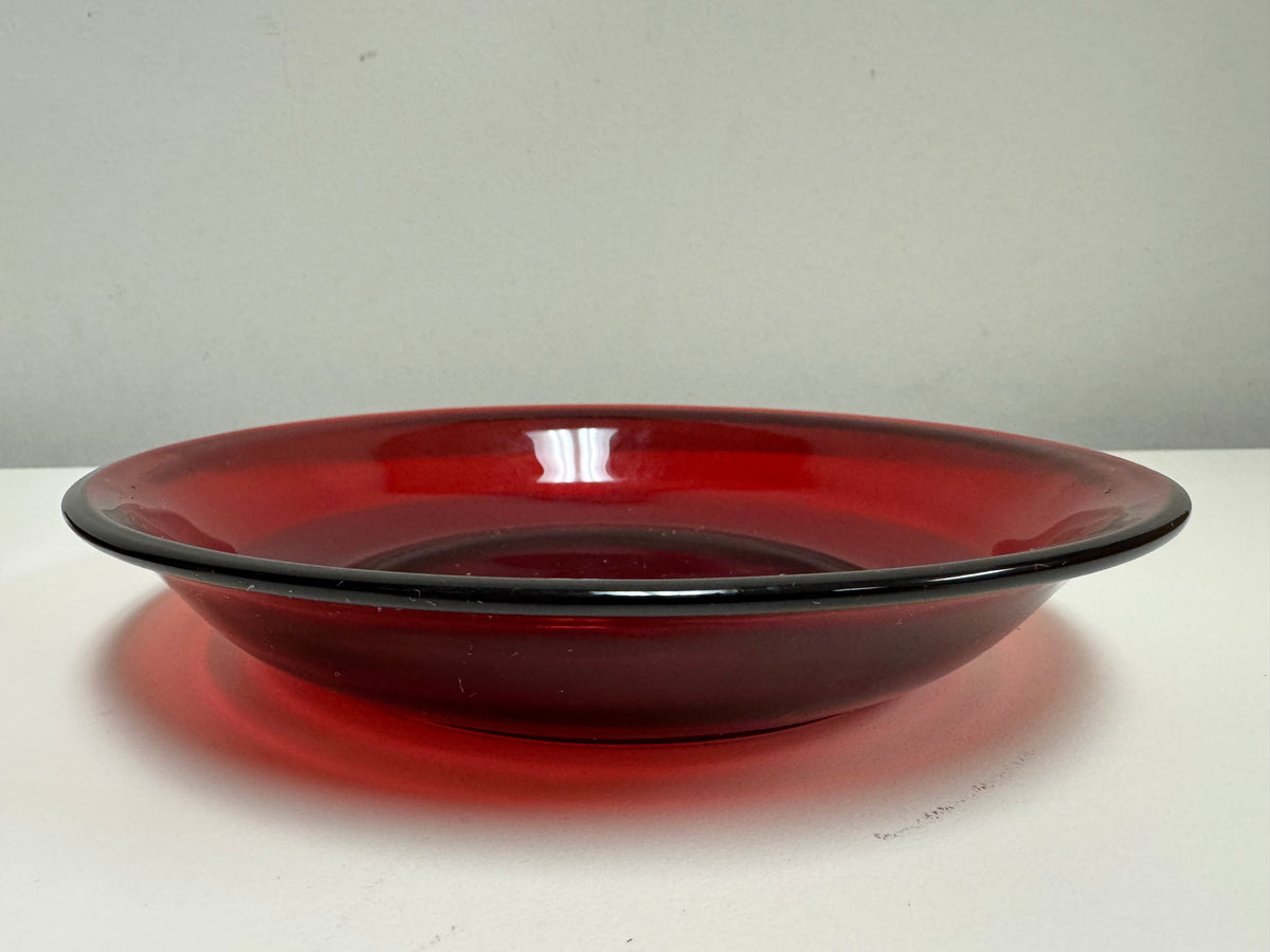 Anchor Hocking MCM Ruby Red Soup Bowl