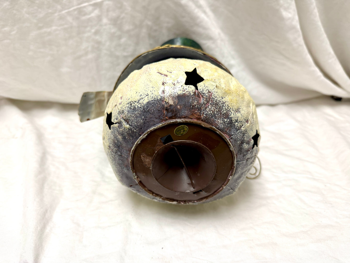 Metal Snowman Tealight Lantern Decoration