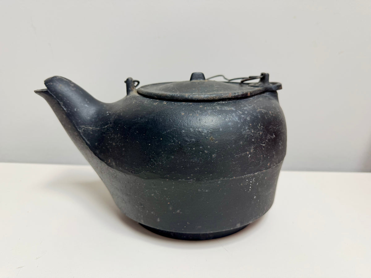 Antique Cast Iron Teapot