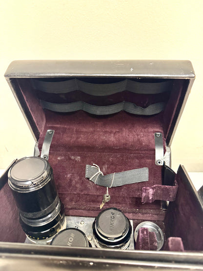 1960s Nikkormat FTN 35mm Film Camera & Lenses Set