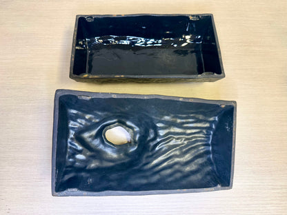 John Wright Co. Cast Iron Log Shaped Stove Steamer