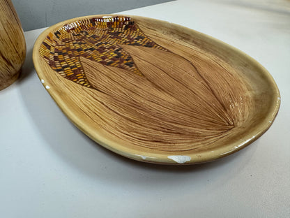1978 Ceramic Corn Pitcher & Platter