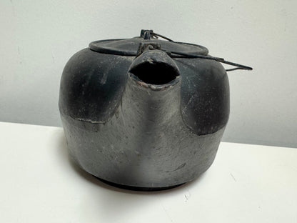Antique Cast Iron Teapot