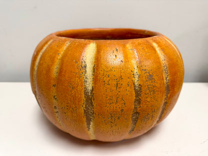 Vintage Mexican Terracotta Jack-O-Lantern Decoration
