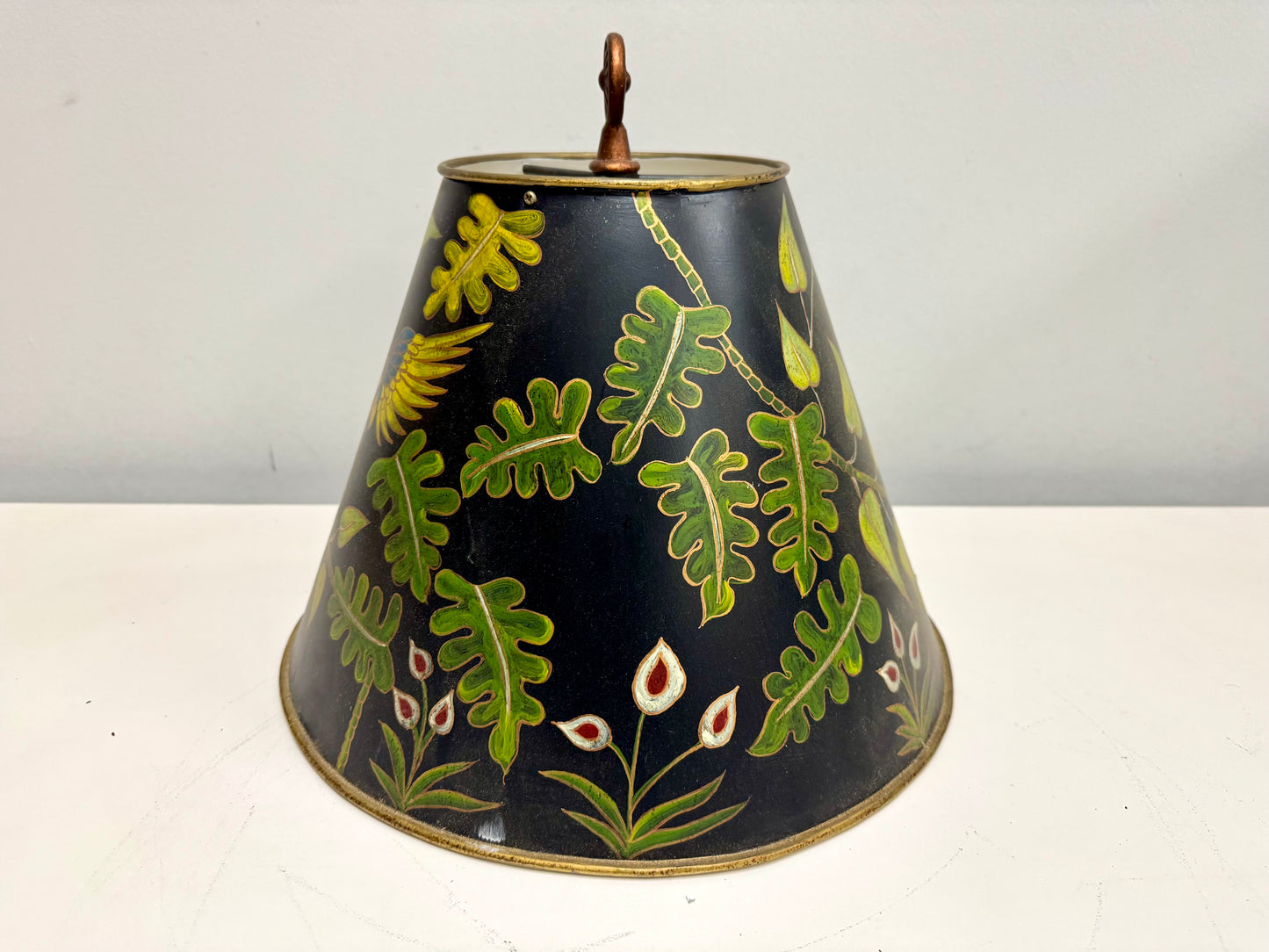 Copper Tipped Metal Lamp Shade
