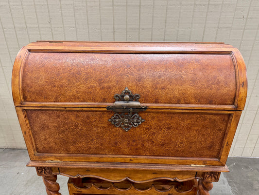 Carved Wooden Bar Cabinet