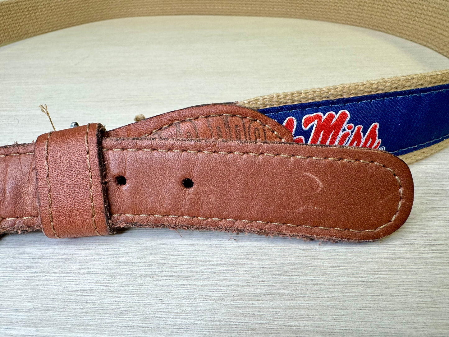 Ole Miss Ribbon Belt