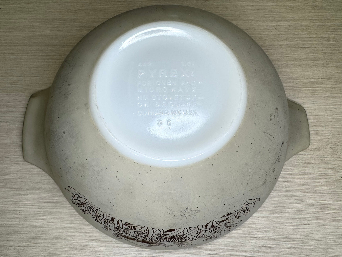 1980s "Forest Fancies" Cinderella Pyrex Bowl #442