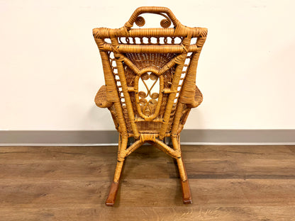 Wicker Kids Rocking Chair