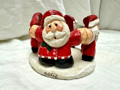 Santa Candle Holder