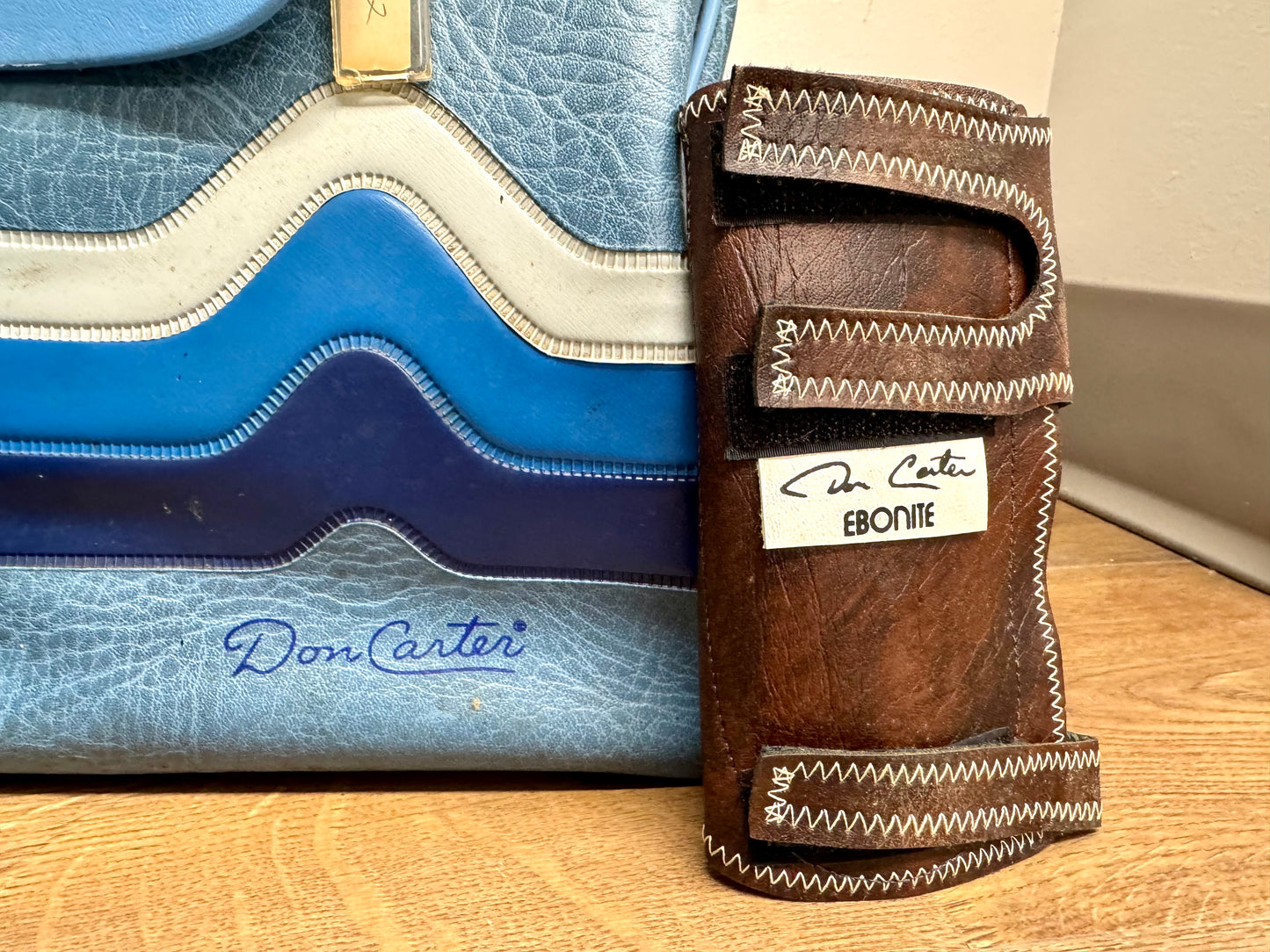 1970s-80s RARE Nike Bowling Shoes, Ball, Wrist Brace, & Case