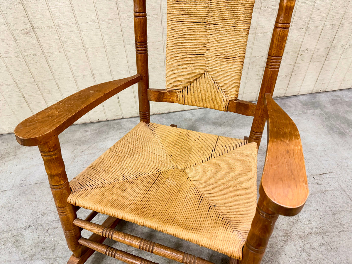 Vintage Wicker Rocking Chair