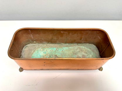 Antique Copper Windowsill Planter