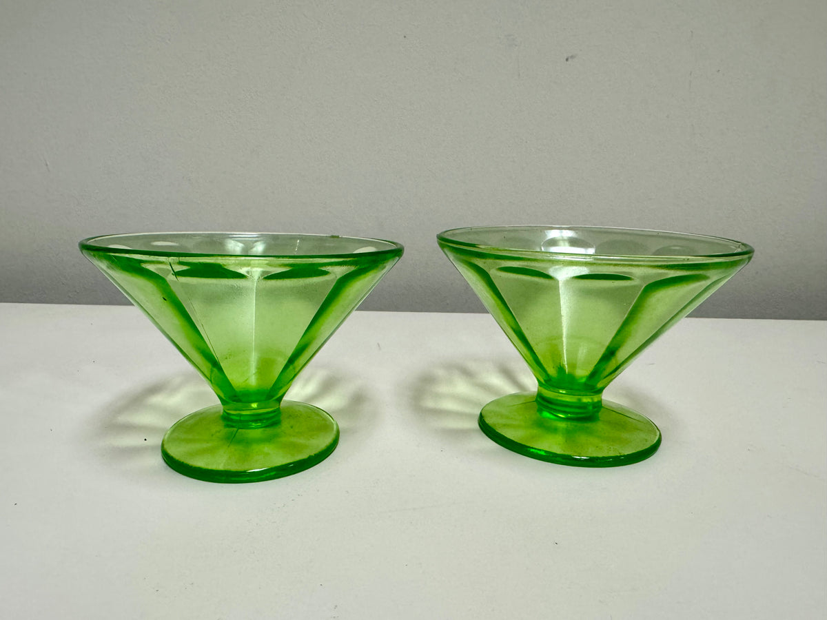 Federal Glass Company Depression Green Glass Set