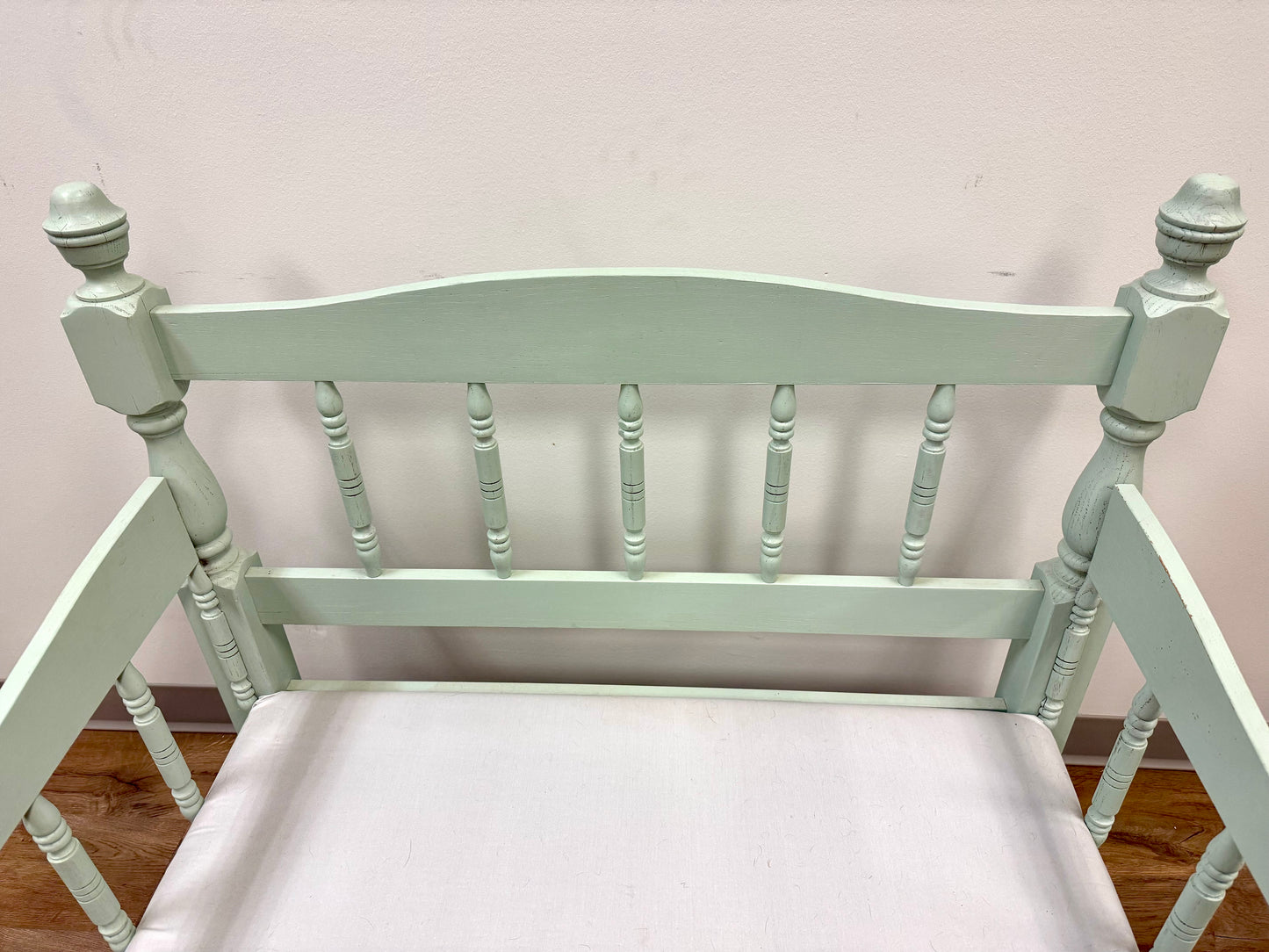 Light Blue Wooden Bench