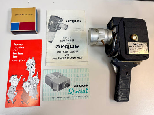 1960s Argus Metermatic 8mm Zoom Movie Camera
