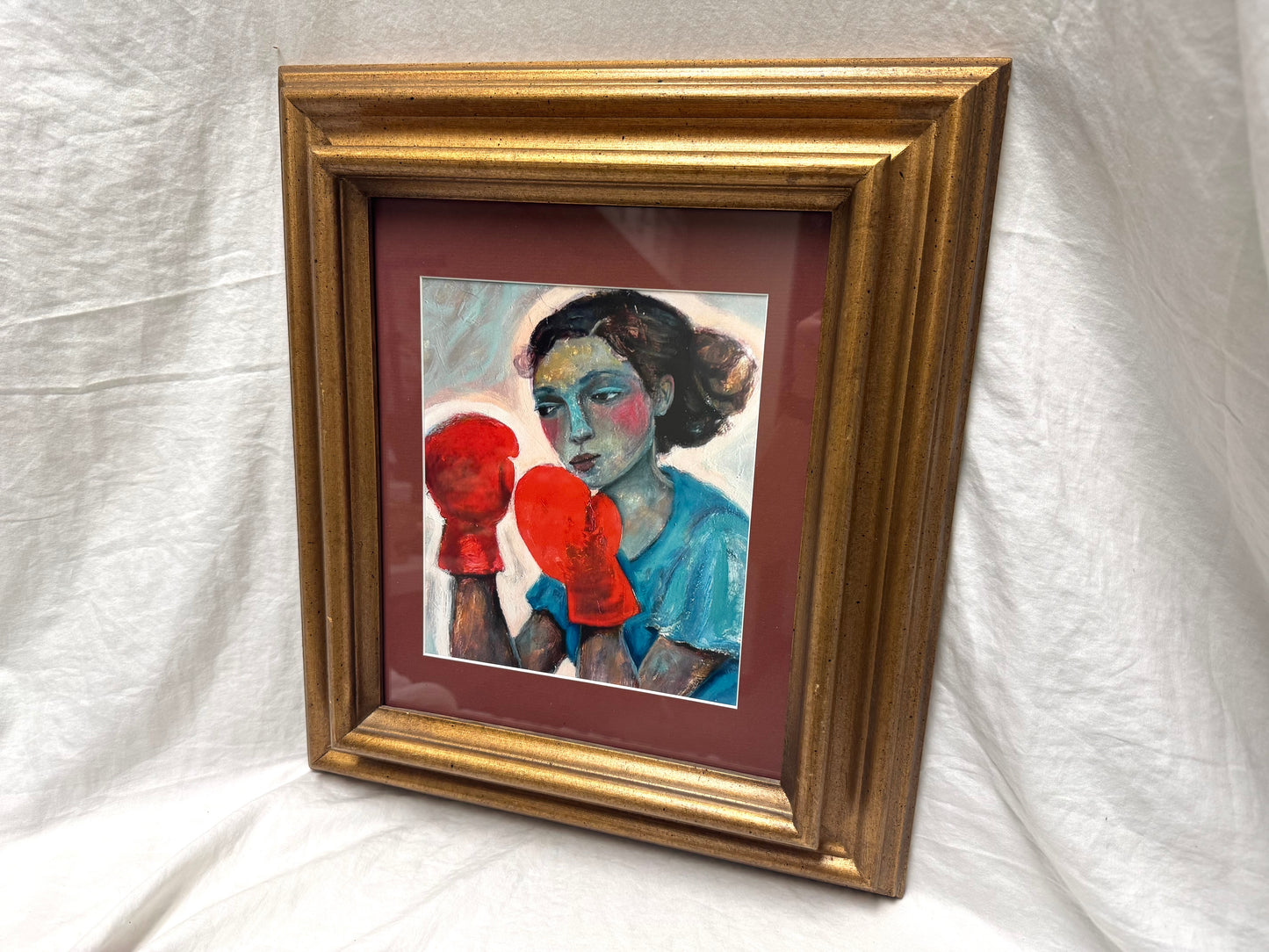 "Fighter" Framed Art Print by Tonya Engel