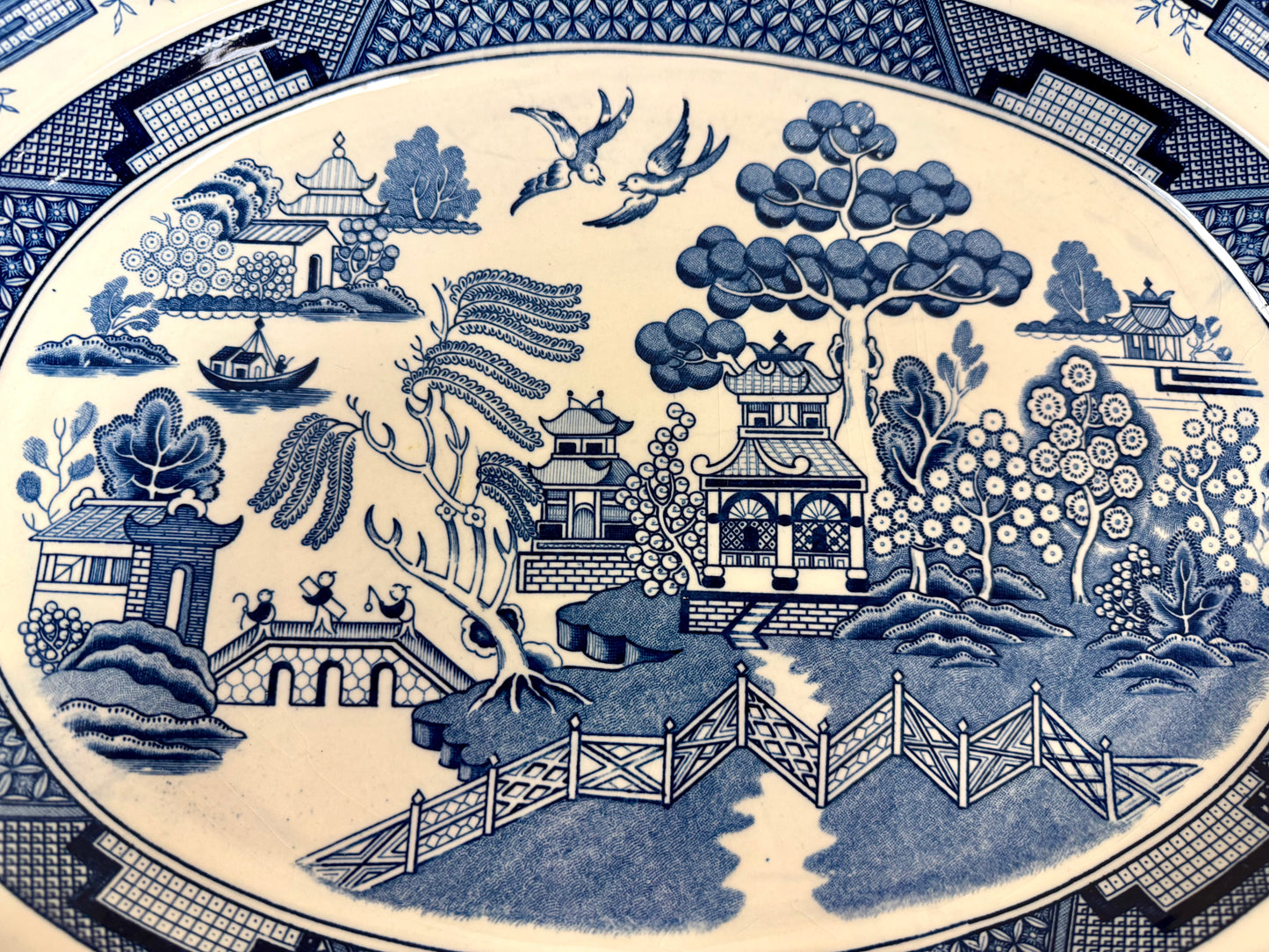 Vintage Heritage Mint "Blue Willow" Platter