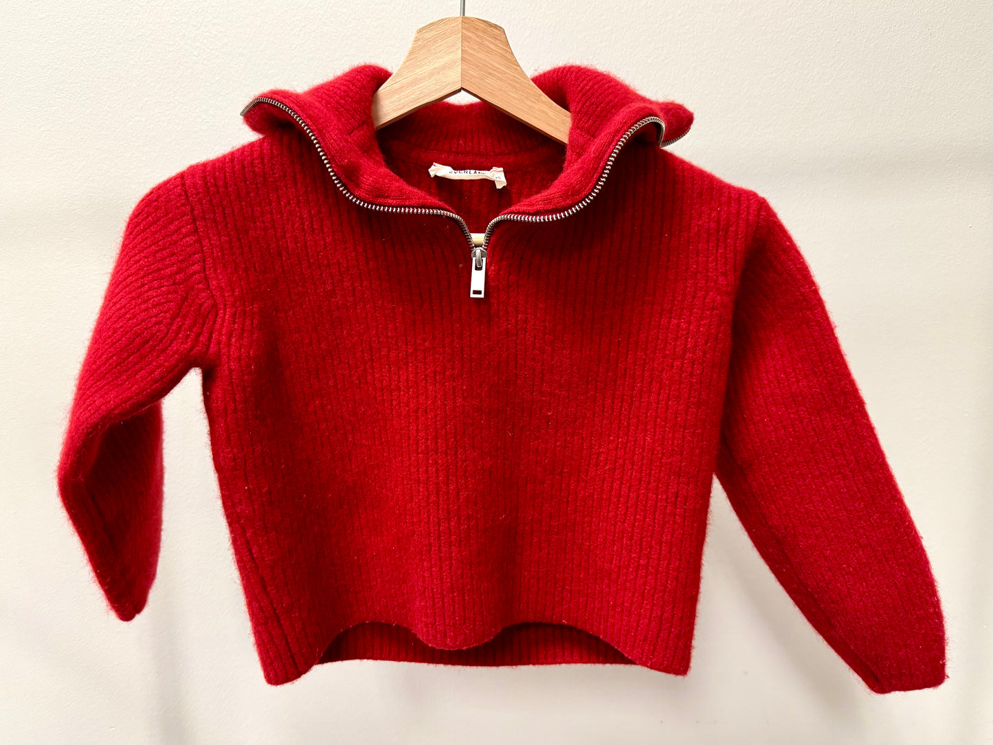 Everlane Berry Red Wool Sweater