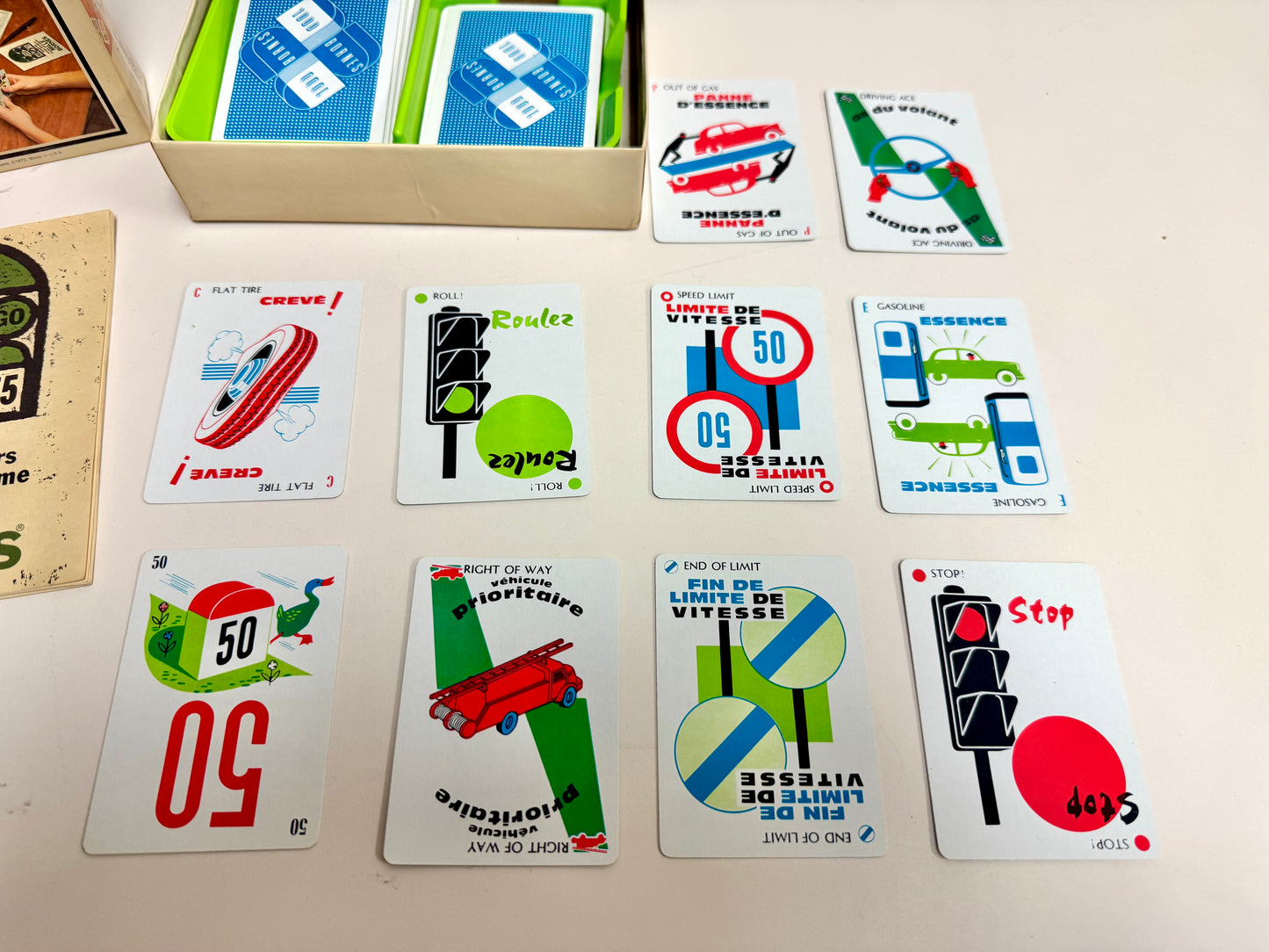 1962 Mille Bornes French Card Game