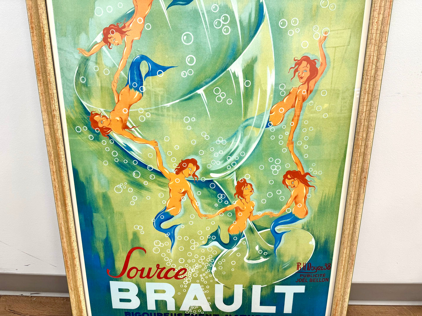 Source Brault Sparkling Water Framed Poster