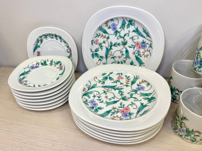 1990s Mikasa "Barcelona" Fine China Plate & Mug Set