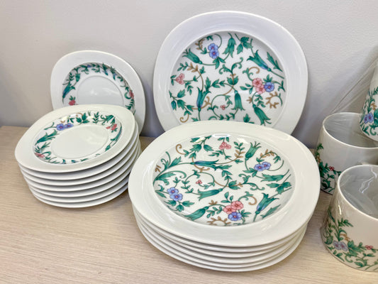 1990s Mikasa "Barcelona" Fine China Plate & Mug Set