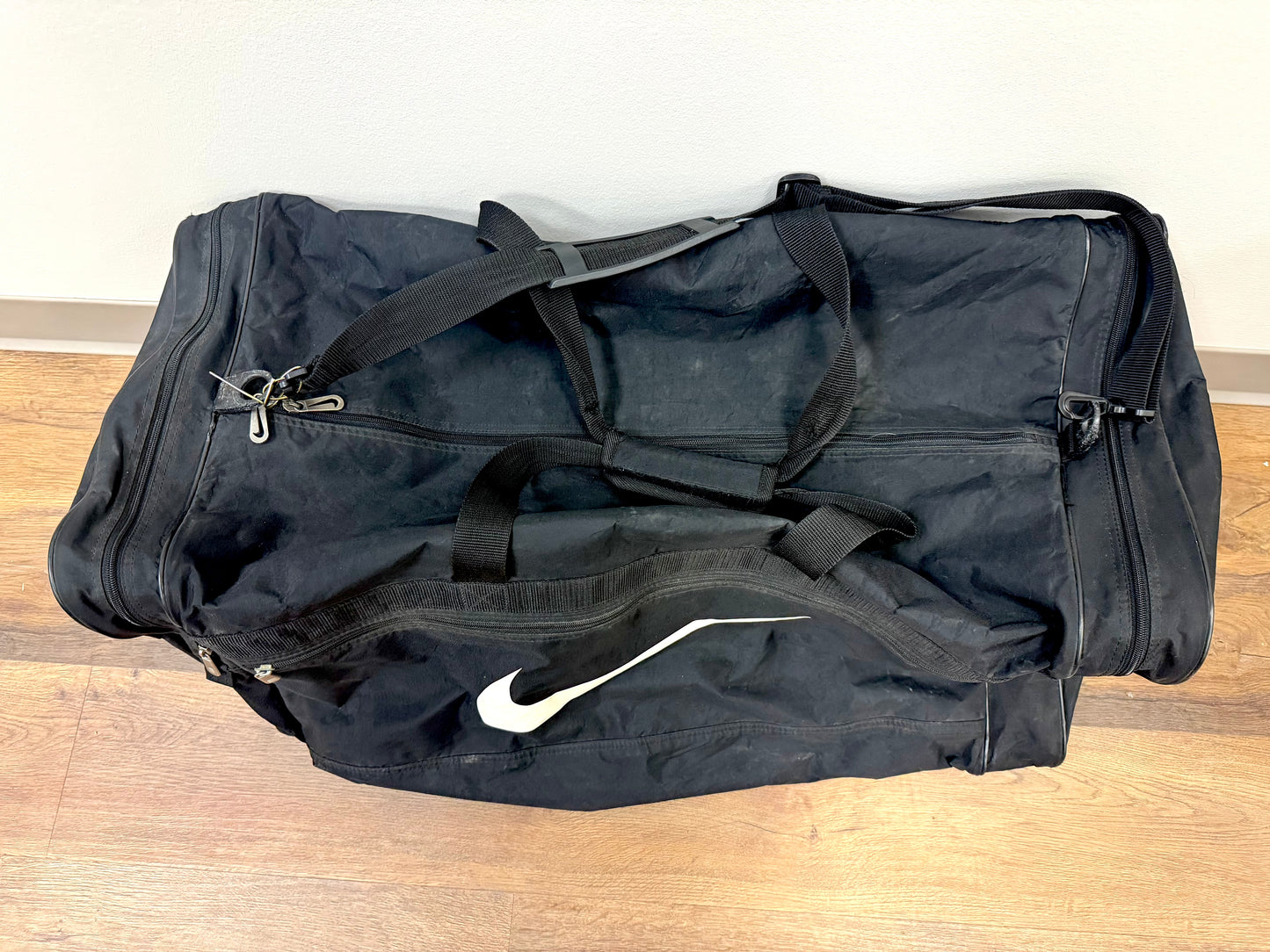 Large Black Nike Sports Duffel Bag