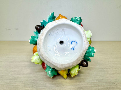Fratelli Mollica & Co. Italian Capodimonte Fruit Sculpture