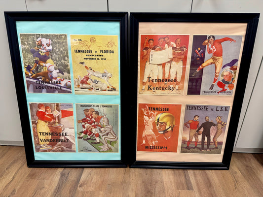 Tennessee Vols Vintage Style Frame Program Art Set