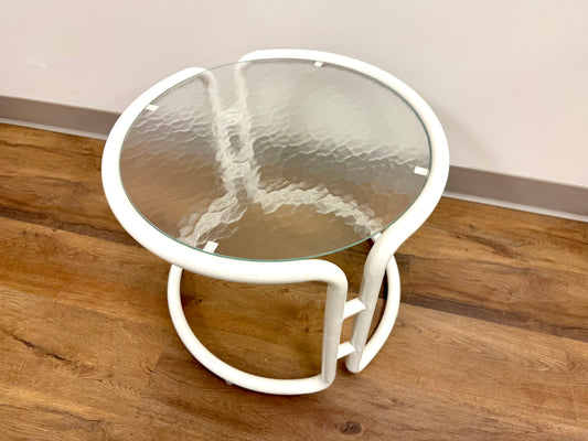 Midcentury Modern Glass Top Table