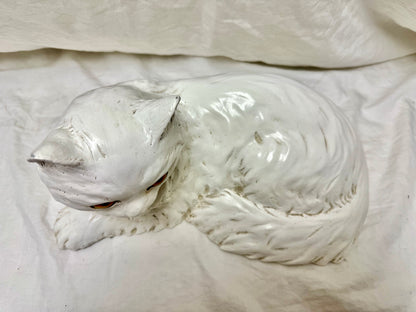 1983 Persian White Cat Statue
