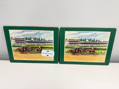 Horse Racing Plate Mat Set