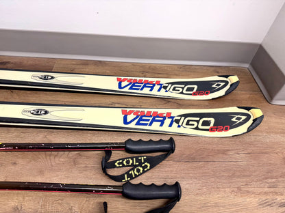 Volkl Vertigo G20 Snow Skis & Colt Poles