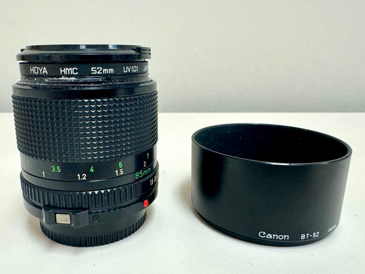 Canon 85mm f/1.8 FDn Camera Lens