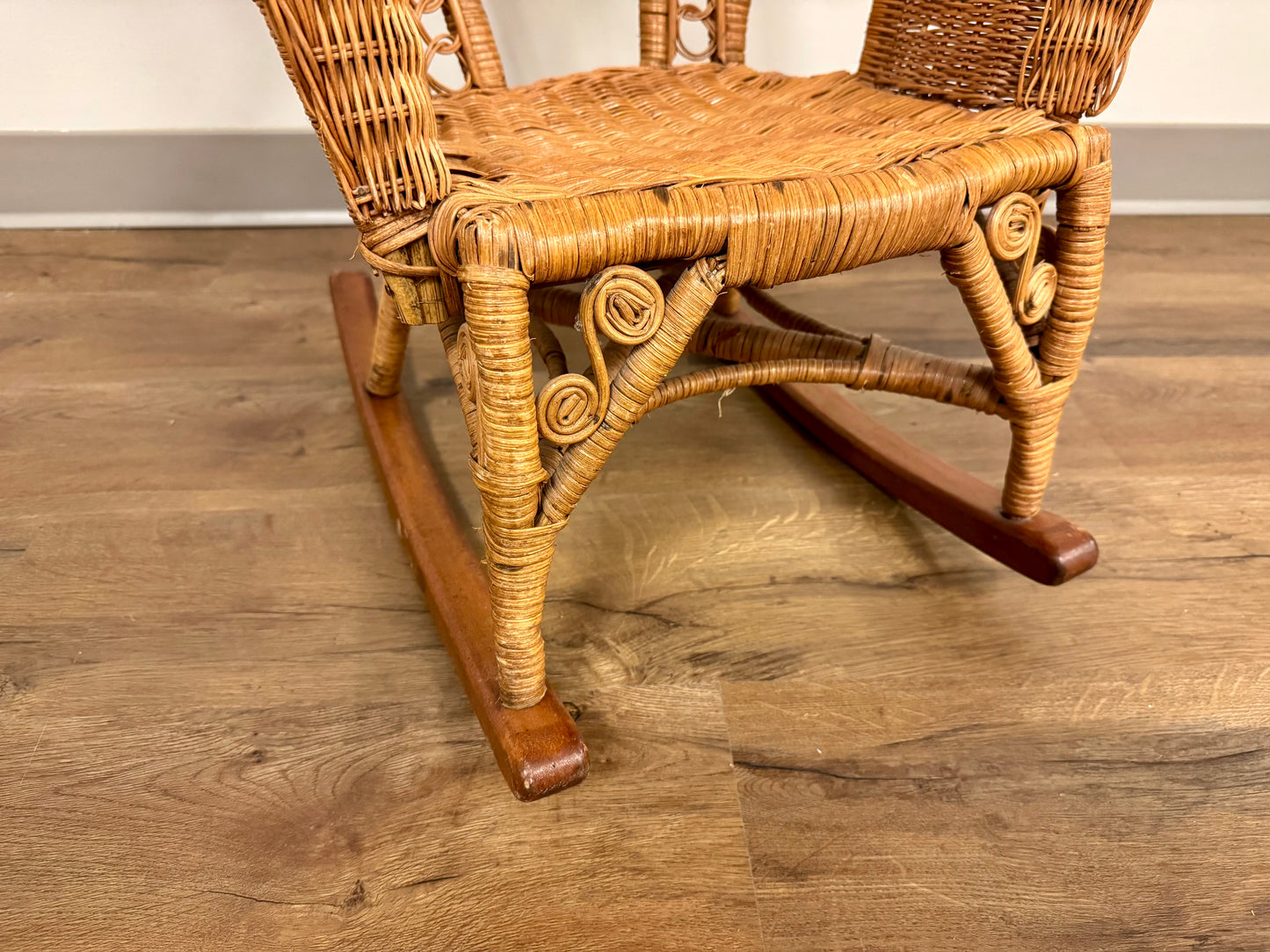 Wicker Kids Rocking Chair