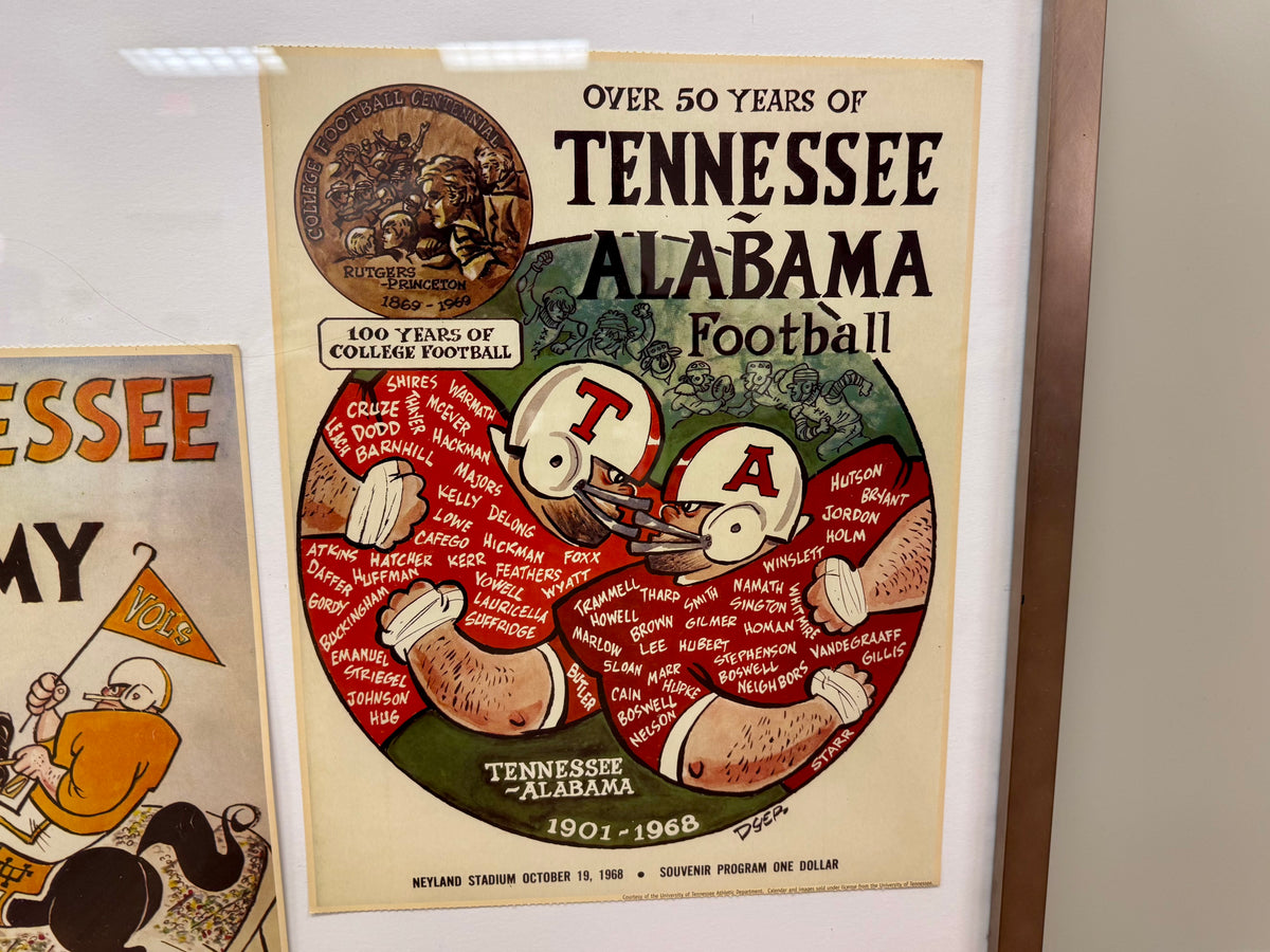 Tennessee Vols Comic Style Program Framed Art
