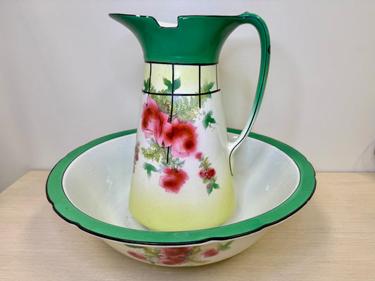 Antique Wash Basin/Pitcher Set