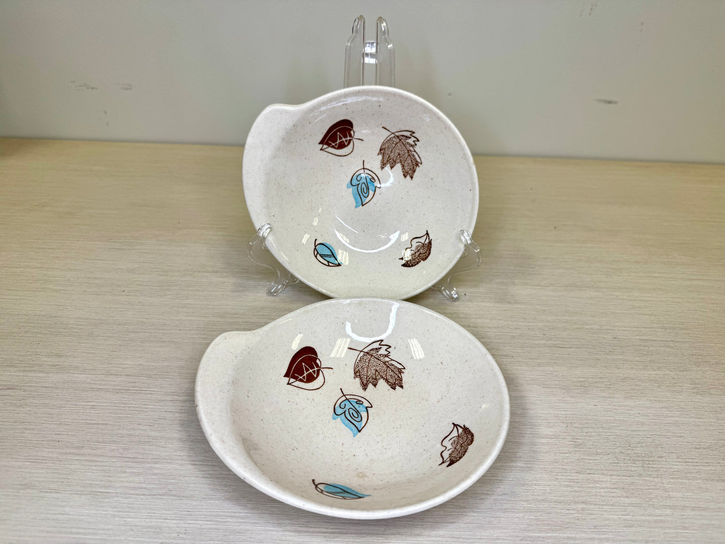 1950s Falling Leaves Plates