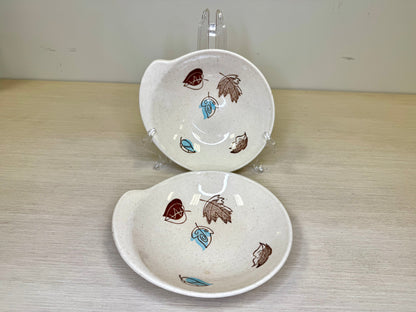 1950s Falling Leaves Plates
