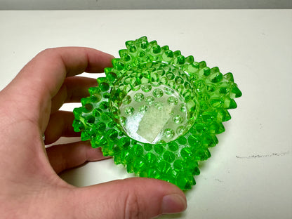 Hobnail Green Salt Cellar/Ashtray