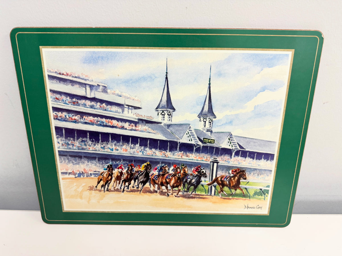 Horse Racing Plate Mat Set